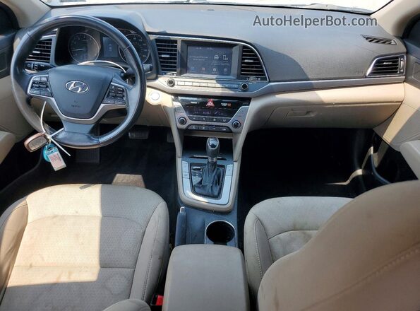 5NPD84LF9JH344500 2018 HYUNDAI ELANTRA White Вид панелі приладів