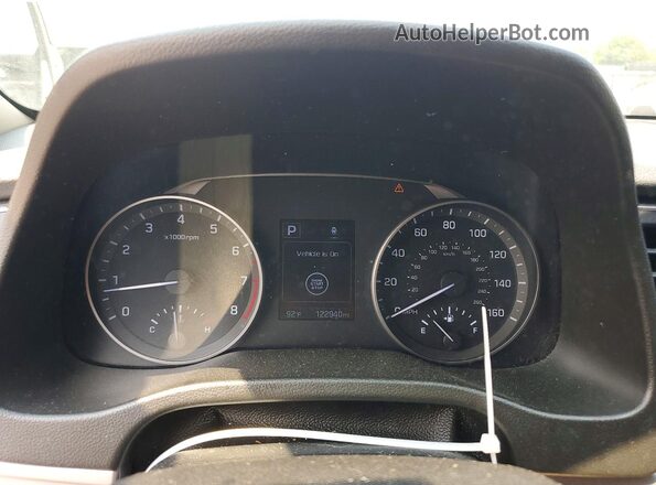 5NPD84LF9JH344500 2018 HYUNDAI ELANTRA White Вид щитка приладів