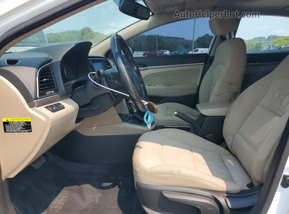 5NPD84LF9JH344500 2018 HYUNDAI ELANTRA White Вид салону спереду