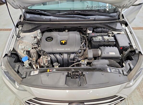 5NPD84LF9JH366870 2018 HYUNDAI ELANTRA Silver Engine compartment view