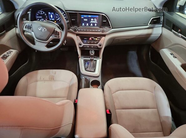 5NPD84LF9JH366870 2018 HYUNDAI ELANTRA Silver Instrument cluster view