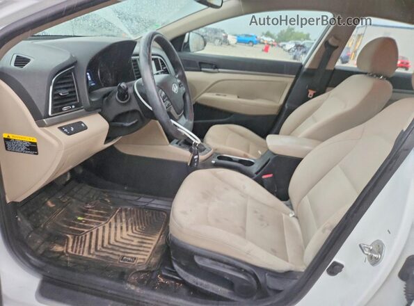 5NPD84LF9JH401505 2018 HYUNDAI ELANTRA White Vista interior delantera