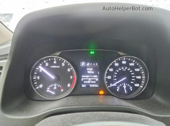 5NPD84LF9JH401505 2018 HYUNDAI ELANTRA White Vista del cuadro de instrumentos