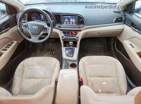 5NPD84LF9JH401505 2018 HYUNDAI ELANTRA White Vista del salpicadero