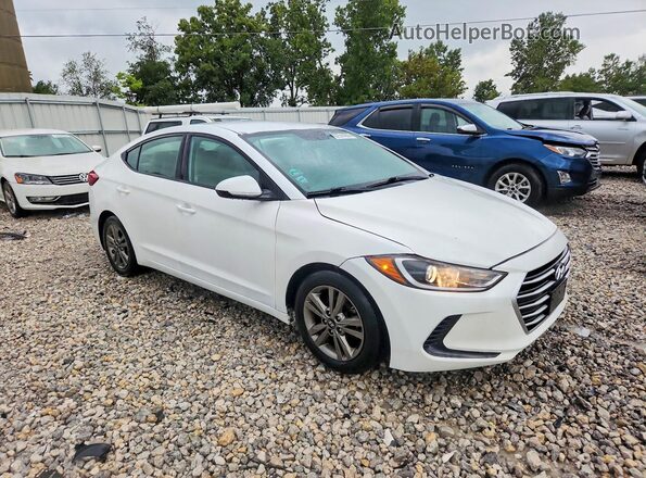 5NPD84LF9JH401505 2018 HYUNDAI ELANTRA White Delantero derecho