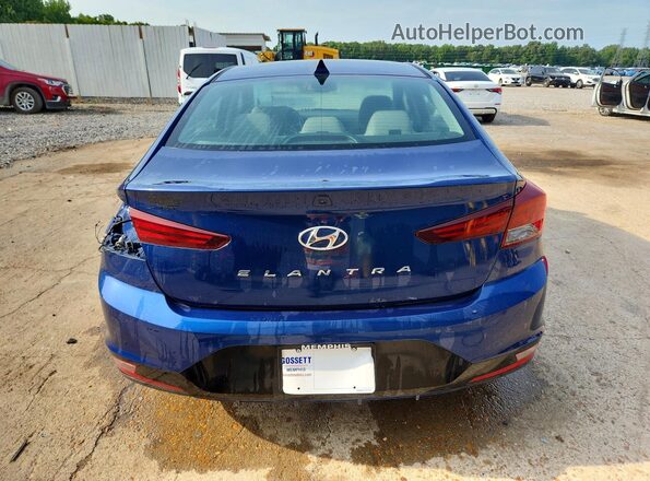 5NPD84LF9LH500375 2020 HYUNDAI ELANTRA Blue Հետևի տեսք