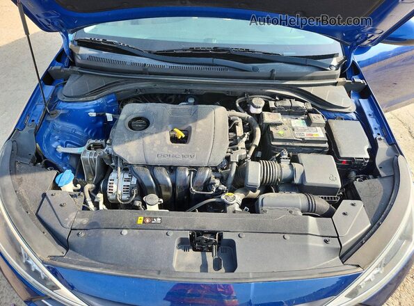 5NPD84LF9LH500375 2020 HYUNDAI ELANTRA Blue Սալոնի հետևի տեսք