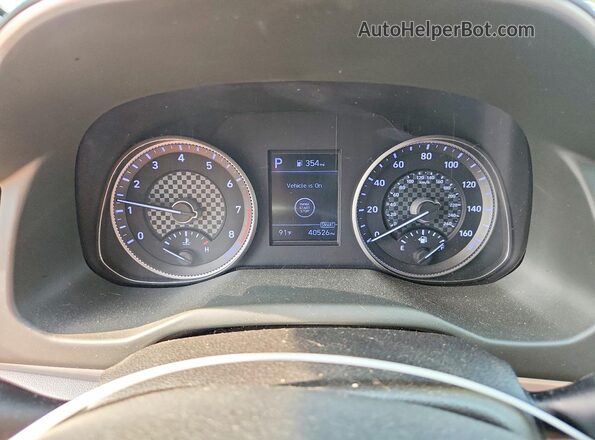 5NPD84LF9LH500375 2020 HYUNDAI ELANTRA Blue Սարքավորումների վահանակի տեսք