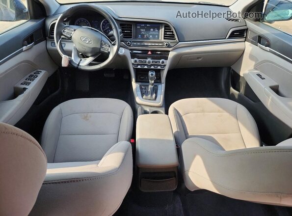 5NPD84LF9LH500375 2020 HYUNDAI ELANTRA Blue Առջևի վահանակի տեսք
