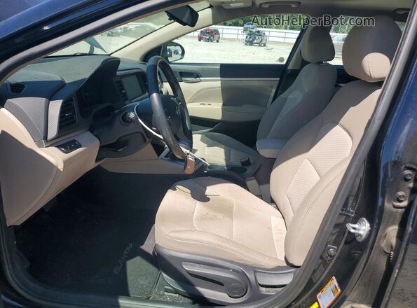 5NPD84LF9LH529522 2020 HYUNDAI ELANTRA Black Вид салону спереду