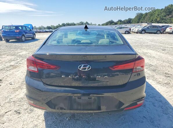 5NPD84LF9LH529522 2020 HYUNDAI ELANTRA Black Вид ззаду