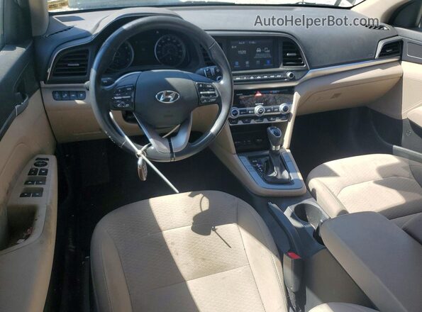 5NPD84LF9LH529522 2020 HYUNDAI ELANTRA Black Вид панелі приладів