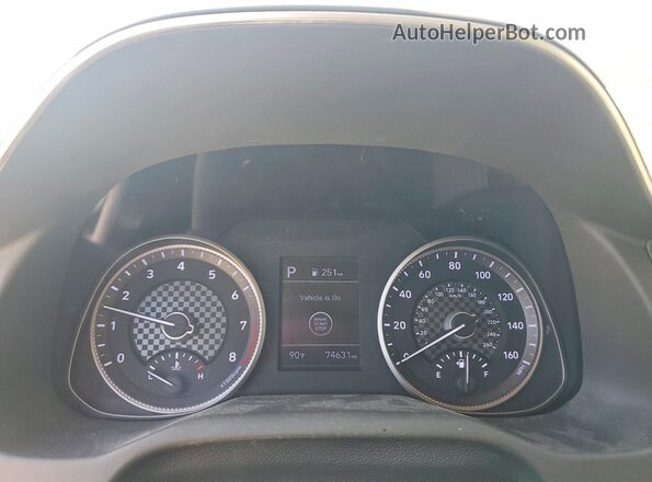 5NPD84LF9LH529522 2020 HYUNDAI ELANTRA Black Вид щитка приладів