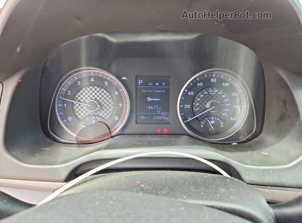 5NPD84LF9LH568000 2020 HYUNDAI ELANTRA White ხელსაწყოთა პანელის ხედი