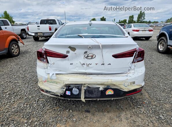 5NPD84LF9LH568000 2020 HYUNDAI ELANTRA White უკანა ხედი