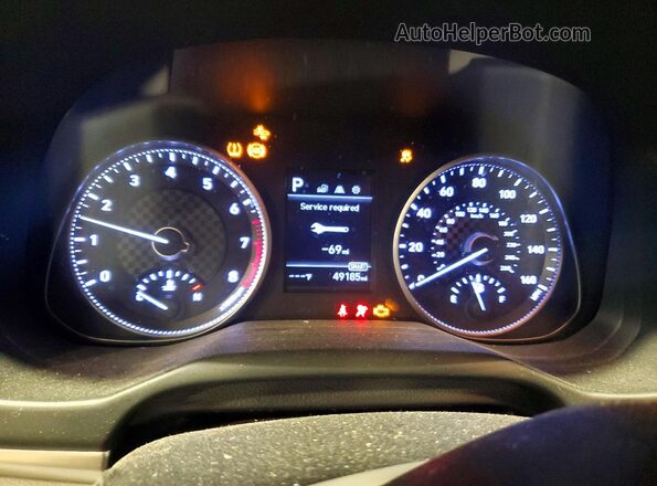 5NPD84LF9LH611802 2020 HYUNDAI ELANTRA Синий Вид щитка приборов
