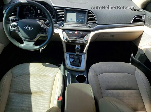 5NPD84LFXHH013144 2017 HYUNDAI ELANTRA White Dashboard view