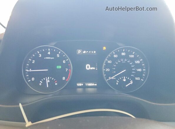 5NPD84LFXHH013144 2017 HYUNDAI ELANTRA White Instrument cluster view