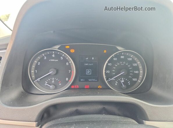 5NPD84LFXHH030798 2017 HYUNDAI ELANTRA Silver Вид щитка приладів