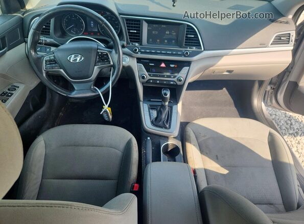 5NPD84LFXHH030798 2017 HYUNDAI ELANTRA Silver Вид панелі приладів