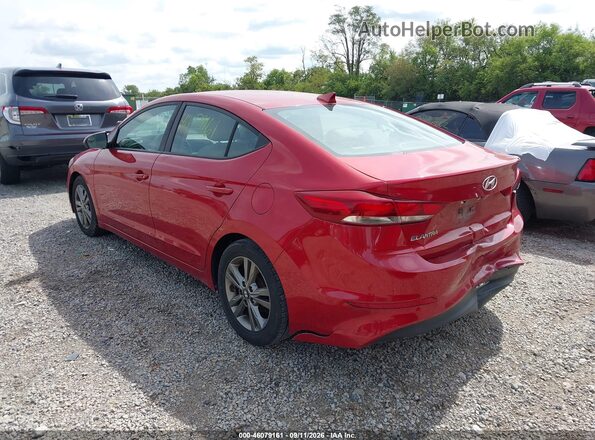 5NPD84LFXHH031272 2017 HYUNDAI ELANTRA Red Trasero izquierdo