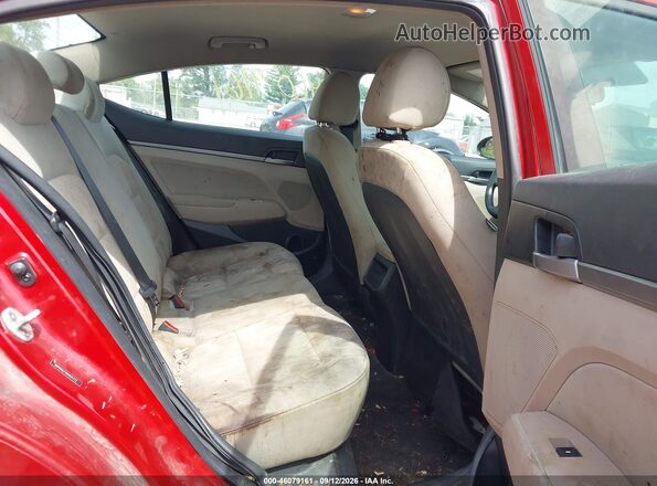 5NPD84LFXHH031272 2017 HYUNDAI ELANTRA Red Vista de la etiqueta del VIN