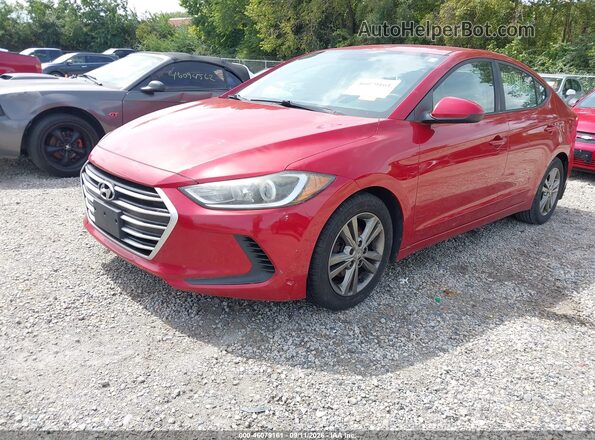 5NPD84LFXHH031272 2017 HYUNDAI ELANTRA Red Vista tres cuartos delantera izquierda