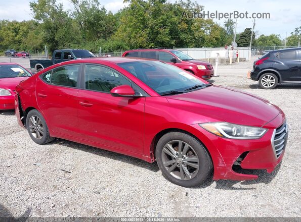 5NPD84LFXHH031272 2017 HYUNDAI ELANTRA Red Vista interior de 360 grados