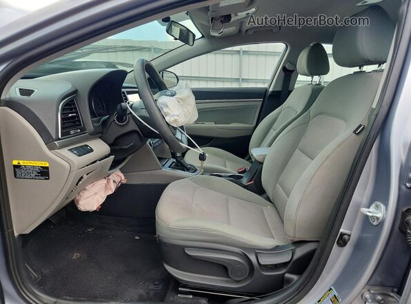 5NPD84LFXHH068662 2017 HYUNDAI ELANTRA Silver Vista interior delantera