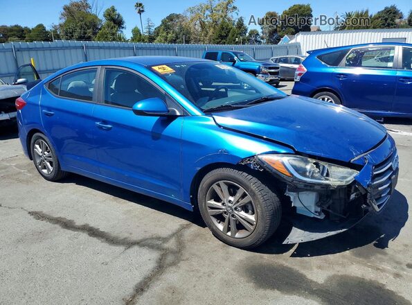 5NPD84LFXHH139262 2017 HYUNDAI ELANTRA Blue Передня права чверть