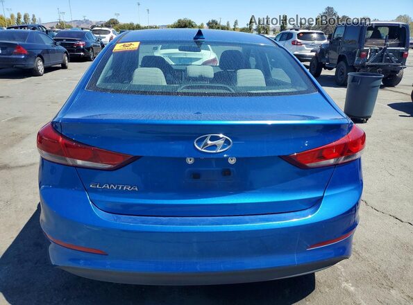 5NPD84LFXHH139262 2017 HYUNDAI ELANTRA Blue Вид ззаду