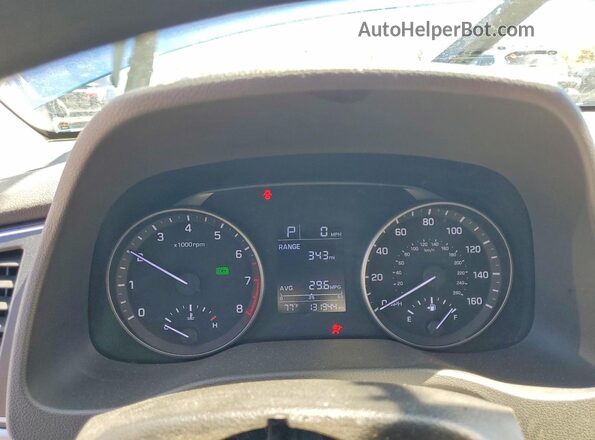 5NPD84LFXHH139262 2017 HYUNDAI ELANTRA Blue Вид щитка приладів