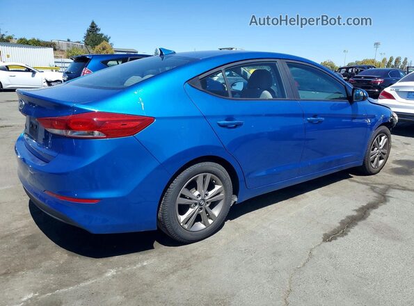 5NPD84LFXHH139262 2017 HYUNDAI ELANTRA Blue Задня права чверть