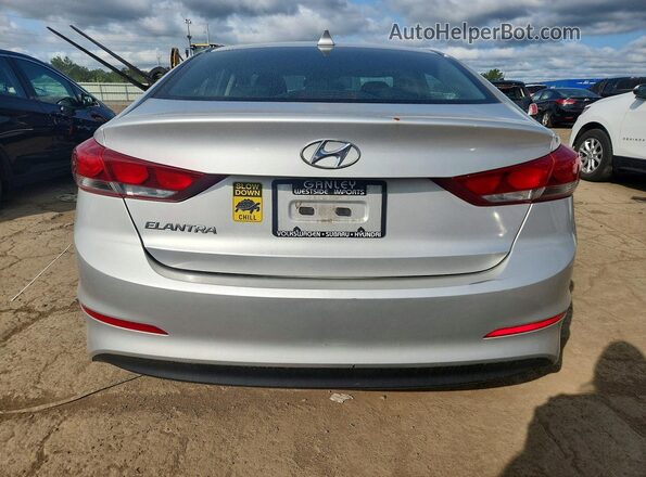5NPD84LFXJH240758 2018 HYUNDAI ELANTRA Silver უკანა ხედი