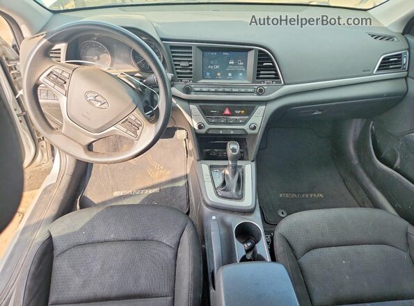 5NPD84LFXJH240758 2018 HYUNDAI ELANTRA Silver წინა პანელის ხედი