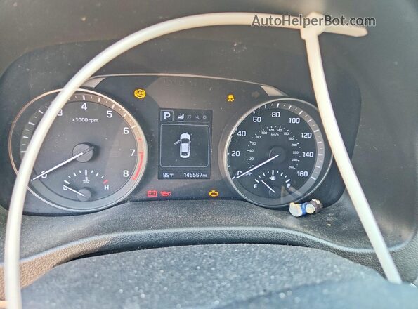 5NPD84LFXJH278832 2018 HYUNDAI ELANTRA Silver Вид щитка приладів