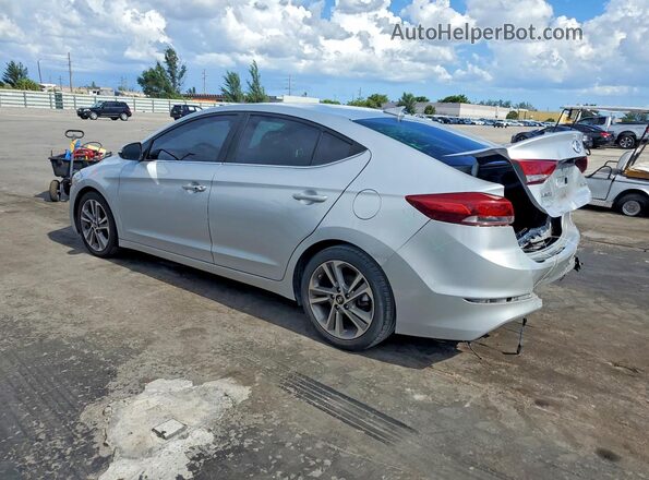 5NPD84LFXJH283657 2018 HYUNDAI ELANTRA Silver Rear left