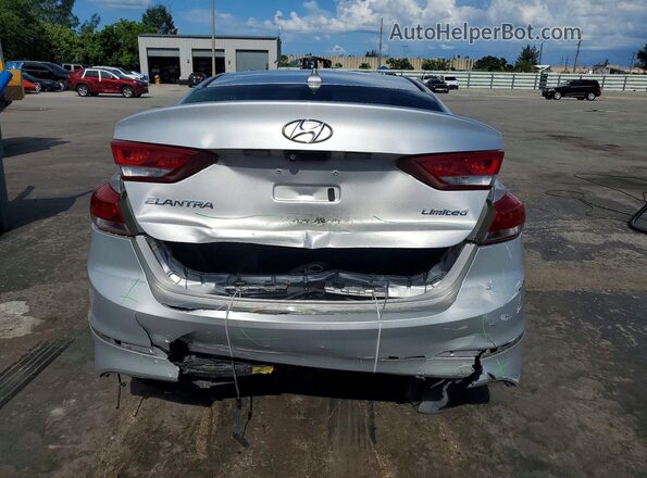 5NPD84LFXJH283657 2018 HYUNDAI ELANTRA Silver Rear view
