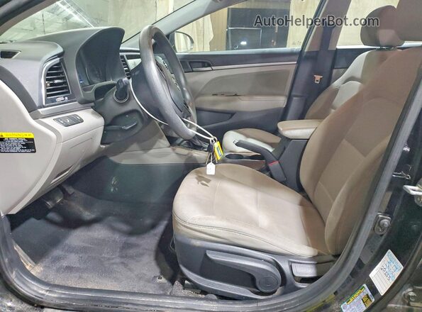 5NPD84LFXJH312641 2018 HYUNDAI ELANTRA Black Front interior view