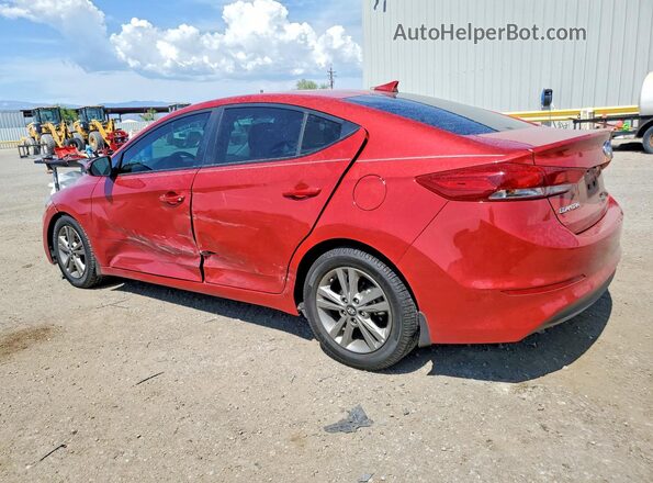 5NPD84LFXJH369468 2018 HYUNDAI ELANTRA Red Tył lewy