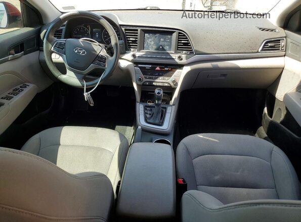 5NPD84LFXJH369468 2018 HYUNDAI ELANTRA Red Widok deski rozdzielczej