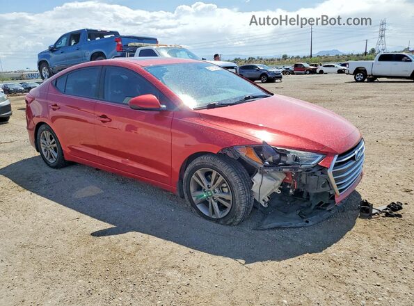 5NPD84LFXJH369468 2018 HYUNDAI ELANTRA Red Przód prawy