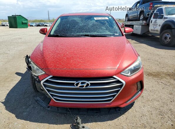 5NPD84LFXJH369468 2018 HYUNDAI ELANTRA Red Widok z przodu