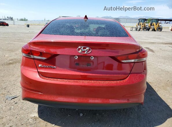 5NPD84LFXJH369468 2018 HYUNDAI ELANTRA Red Widok z tyłu