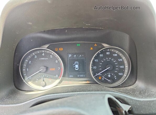 5NPD84LFXJH380812 2018 HYUNDAI ELANTRA White Widok zestawu wskaźników