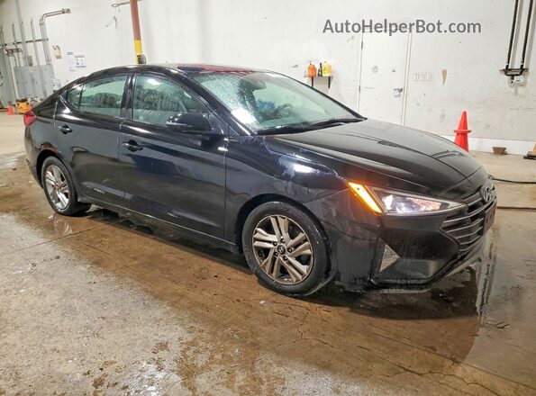 5NPD84LFXKH447278 2019 HYUNDAI ELANTRA Black წინა მარჯვენა