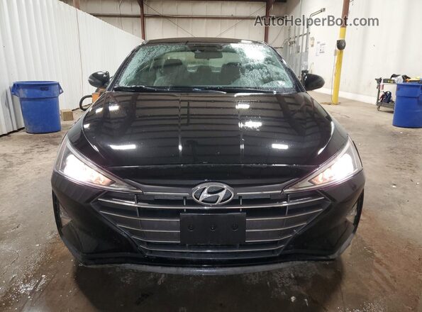 5NPD84LFXKH447278 2019 HYUNDAI ELANTRA Black VIN კოდის სტიკერის ხედი