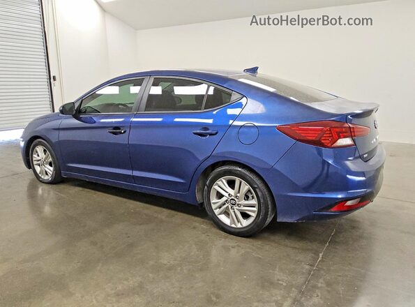5NPD84LFXKH455588 2019 HYUNDAI ELANTRA Blue Задня ліва чверть