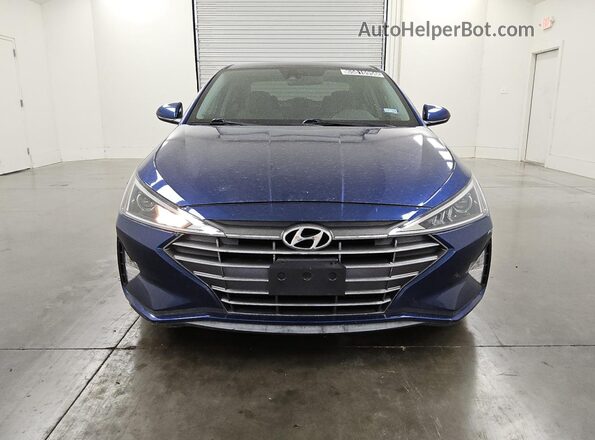 5NPD84LFXKH455588 2019 HYUNDAI ELANTRA Blue Панорамний вид салону 360°