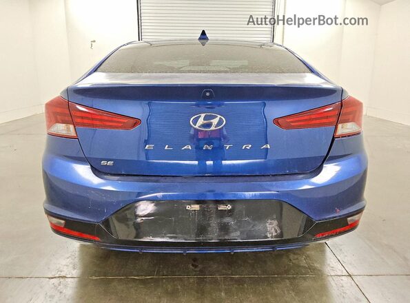 5NPD84LFXKH455588 2019 HYUNDAI ELANTRA Blue Вид ззаду